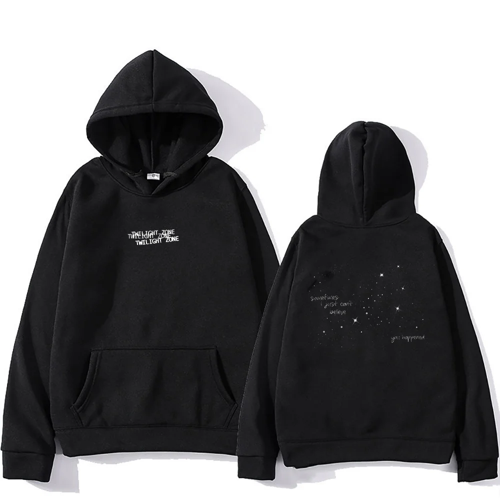 Ariana Grande Twilight Zone Constellation Hoodie Men Women Hip Hop Casual Clothes Unisex Fashion Oversized Sweatshirts Y2K Hoody