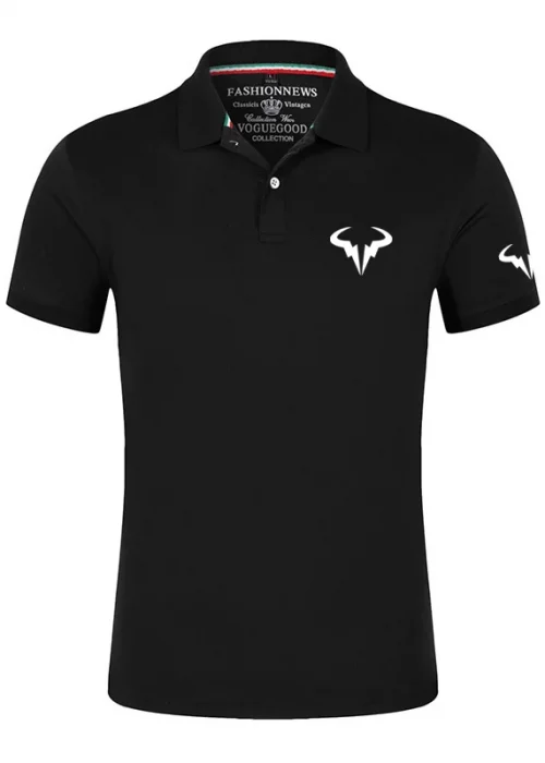 Rafael Nadal tennis player New Men's Fashion Print Summer Short Sleeves Solid Color Classic Casual Slim Ordinary Polo Shirt Tops