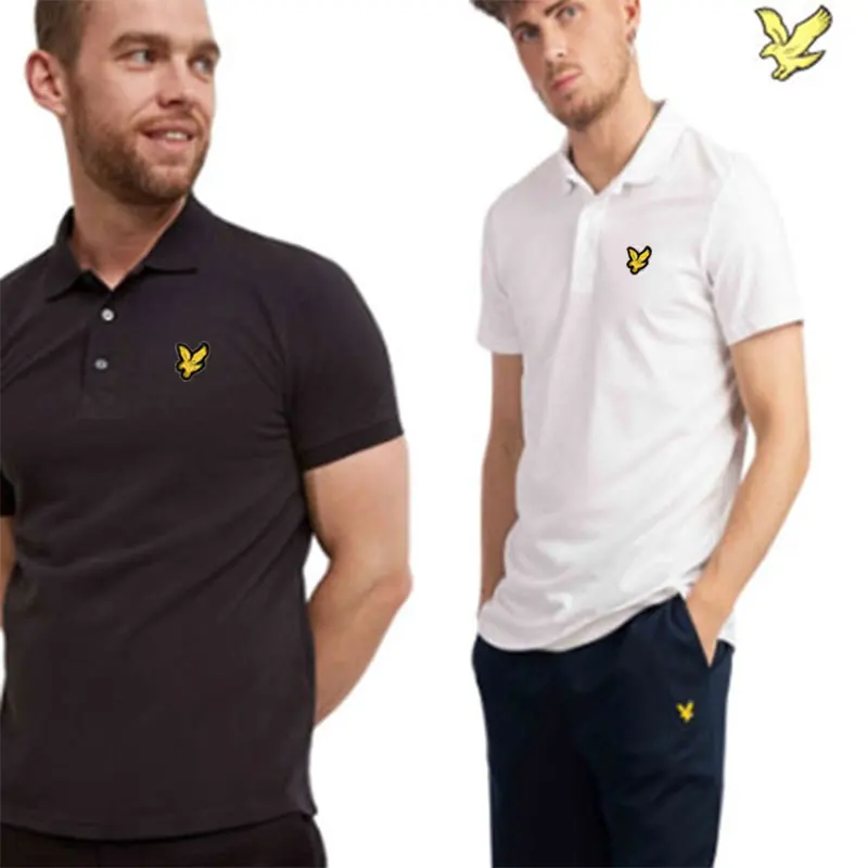 2025 Summer Brand Top Short sleeve men's women's Cotton LYLE T-shirt polo Eagle Logo Embroidery Leisure Business Sports dress