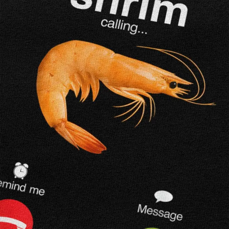 Shrim Is Calling T Shirt Men Short-Sleeve Funny Shrimp Meme T-shirt Streetwear Tee Tops For Husband Boyfriend Slim Fit Tshirt - Image 4