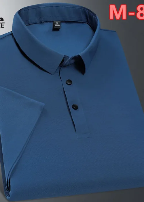 polo shirt men 6XL 7XL 8XL Summer new High quality mens short-sleeved polo shirt Ice silk Men's business casual polo shirt 2212