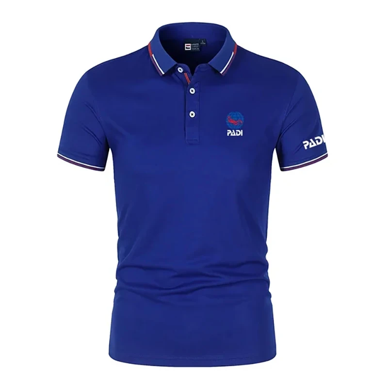 Men's Summer Outdoor Leisure POLO Shirt PADI Outdoor Sports Work Leisure Short Sleeve Breathable Comfortable POLO Top - Image 2