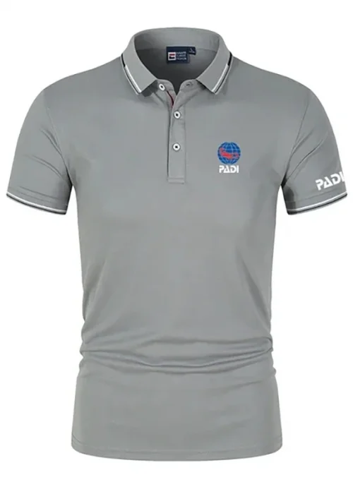 Men's Summer Outdoor Leisure POLO Shirt PADI Outdoor Sports Work Leisure Short Sleeve Breathable Comfortable POLO Top