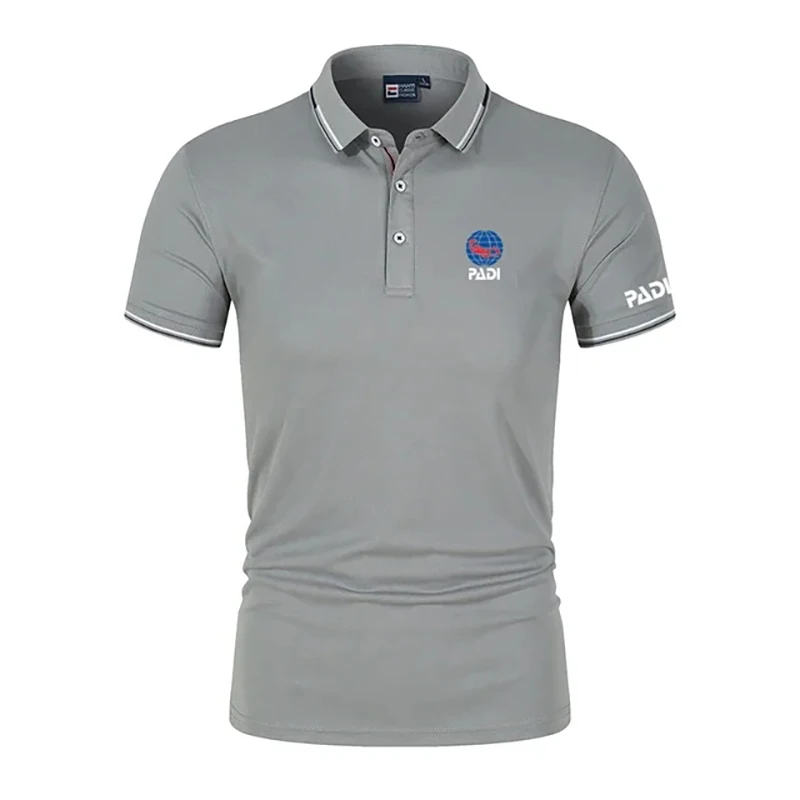 Men's Summer Outdoor Leisure POLO Shirt PADI Outdoor Sports Work Leisure Short Sleeve Breathable Comfortable POLO Top