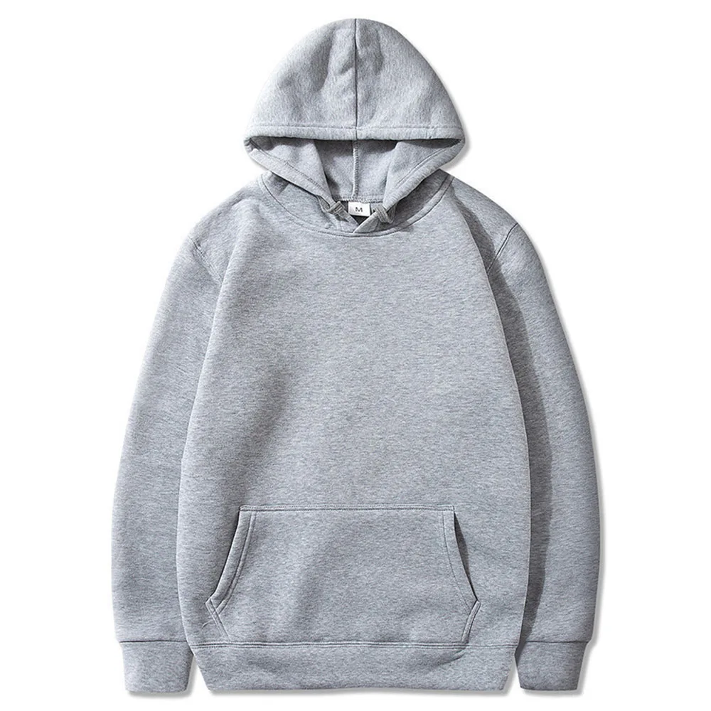 Solid color Hoodies Men Sweatshirts Women Fashion Long Sleeve Hoodie Unisex Hooded Streetwear - Image 2