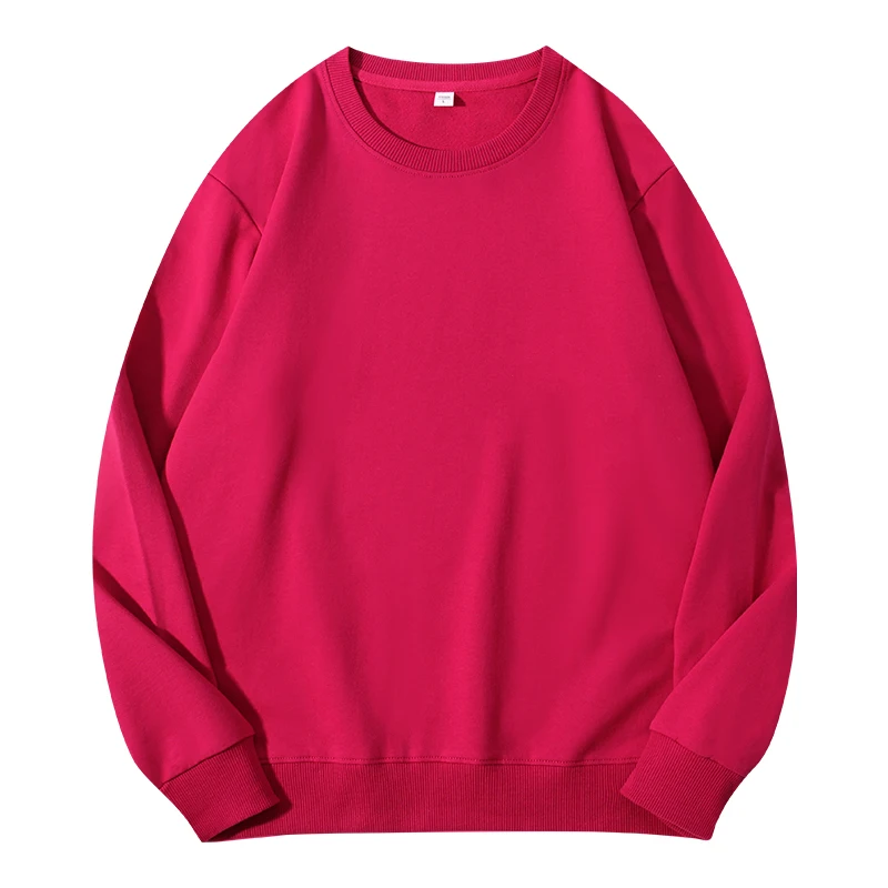 Autumn O-Neck Cotton Women's Sweatshirt Hoodies Basic Loose Casual Women Pullover Solid Sweatshirt Ladies Tops Factory Wholesale - Image 5