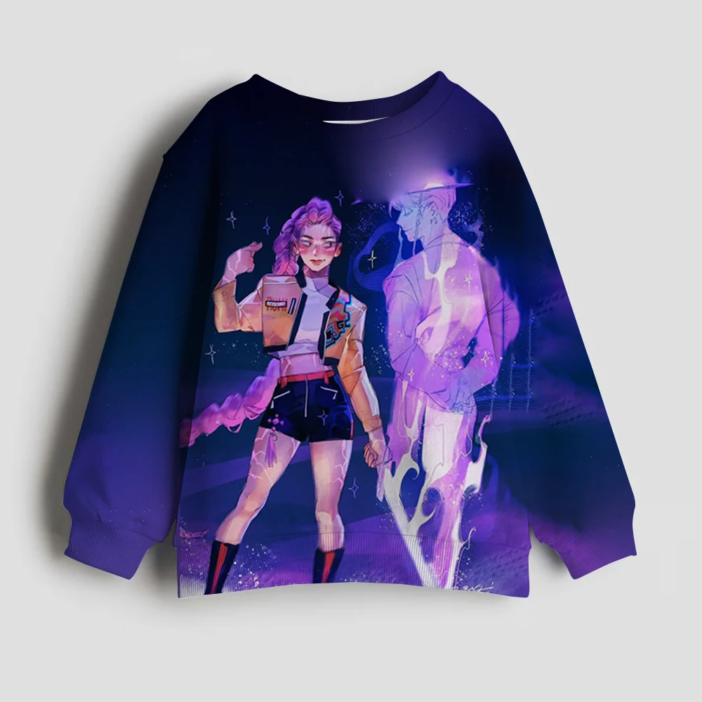 90s Y2k Huntrix Hoodie Manga Kids Kpop Demon Hunters Movie Fans Gift Children's Sweatshirt Cute Tiger Hoody for Boys Girls - Image 6