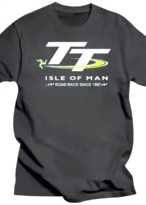 Isle of Man TT Competition Isle of Man T-shirt Men's and Women's Competition 7 Humorous Summer Pure cotton T-shirt top Novel New