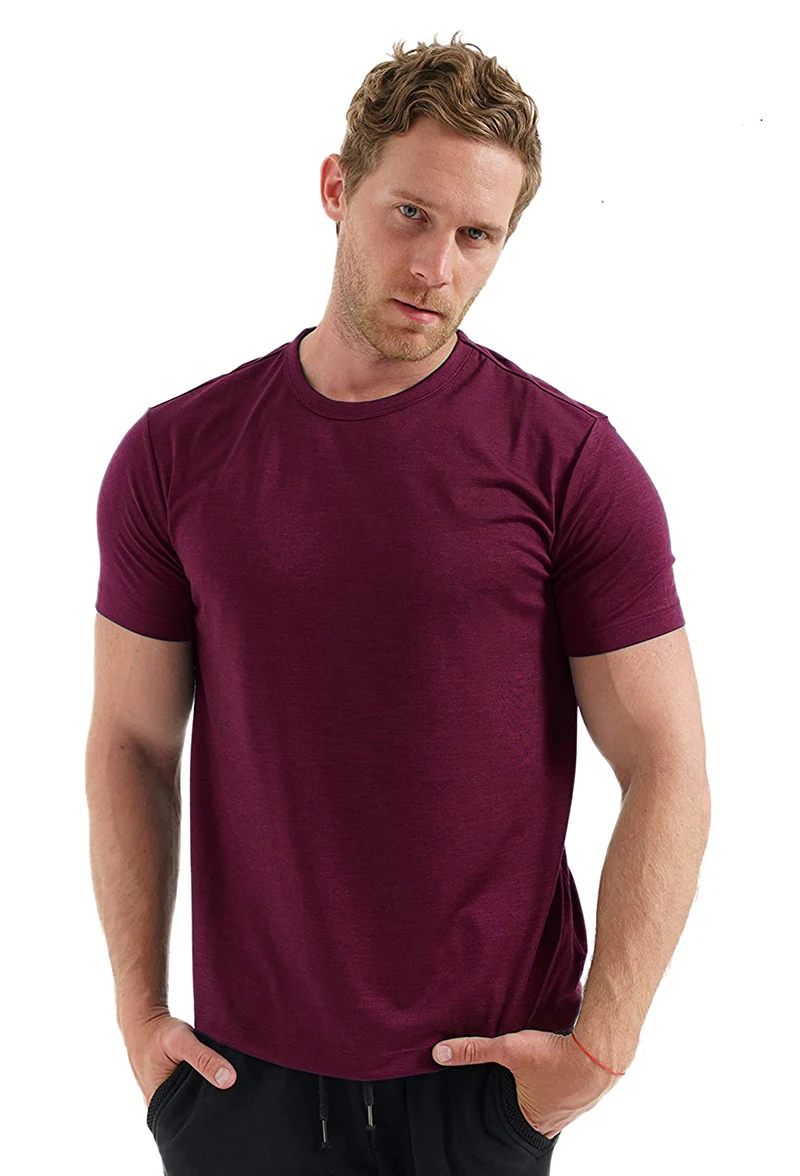 100% Merino Wool T Shirt Men Merino Wool T Shirt Base Layer Merino Wool Shirt Soft Wicking Breathable Anti-Odor No-itch USA Size - Image 4