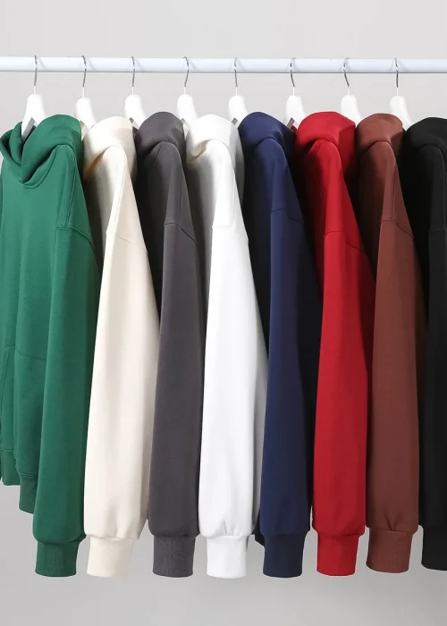 16.9oz 480gsm Heavy Weight Cotton Plus Velvet Hooded Sweater Men Thickened Tight Polar Fleece Pullover Hoodie Women Sweatshirt