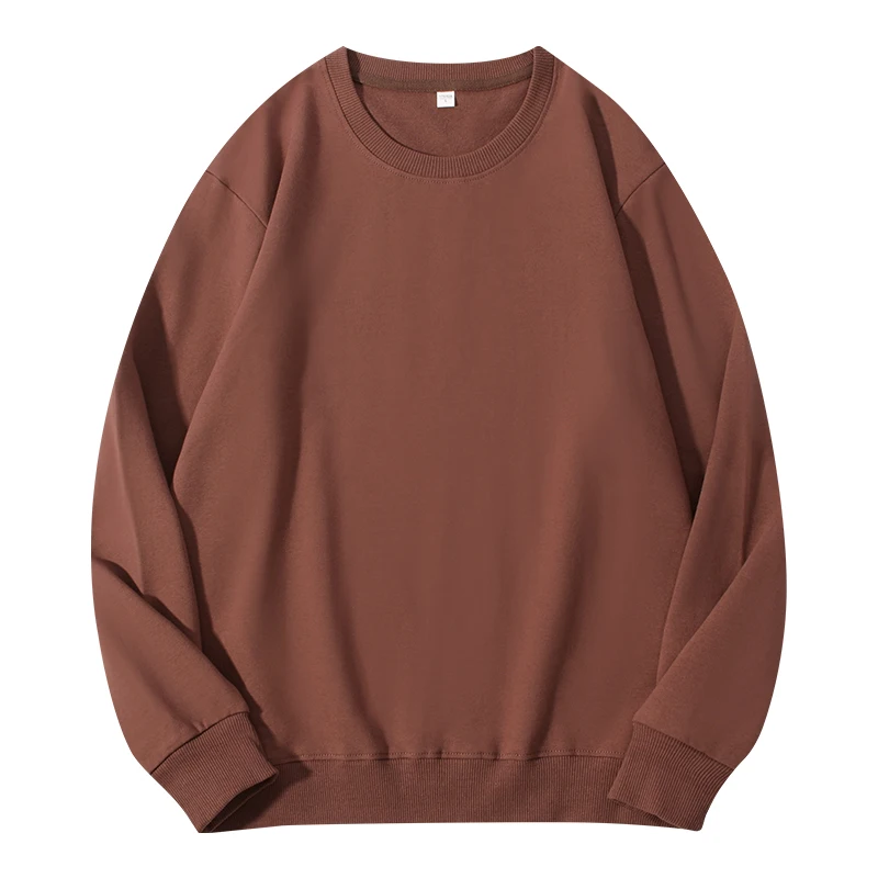 Autumn O-Neck Cotton Women's Sweatshirt Hoodies Basic Loose Casual Women Pullover Solid Sweatshirt Ladies Tops Factory Wholesale - Image 3